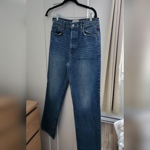 Jeans. Denim. Straight leg. With Buttons.